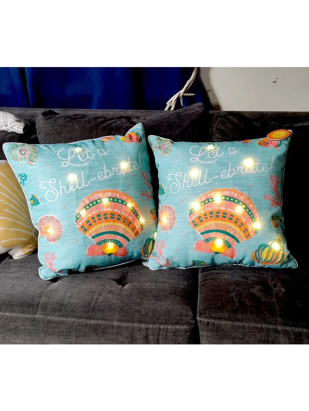 Coastal Light-Up Throw Pillow – 